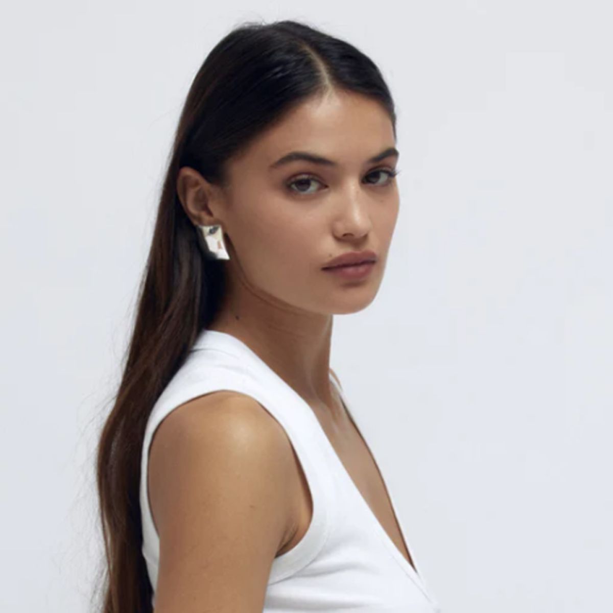 Stainless Steel Rectangular Stud Earrings - Supernovarieties Boutique