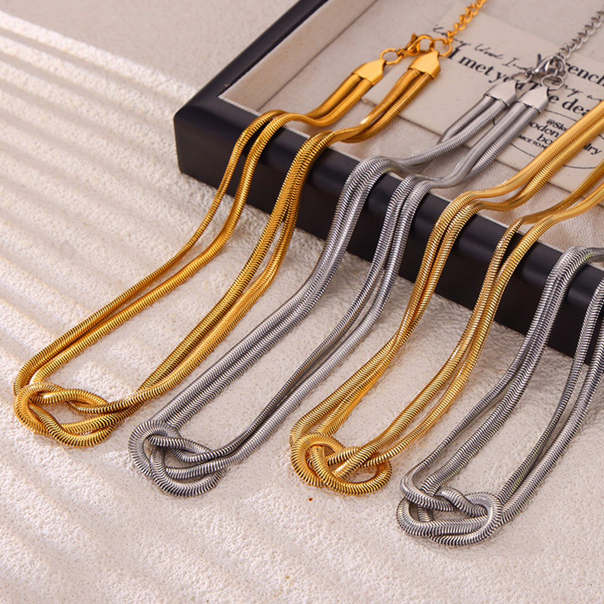 Titanium Steel Knot Necklace - Supernovarieties Boutique