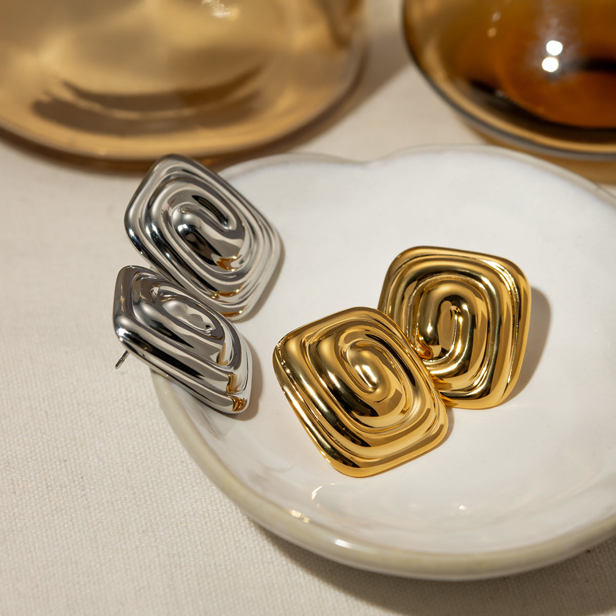 Stainless Steel Stud Earrings - Supernovarieties Boutique