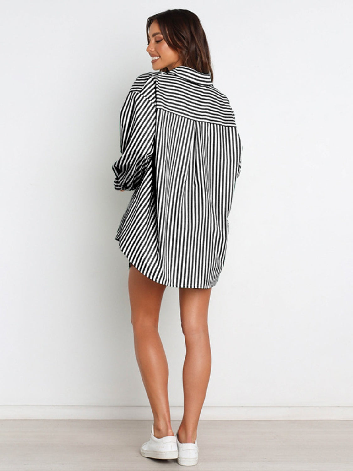 Striped Dropped Shoulder Shirt and Shorts Set - Supernovarieties Boutique