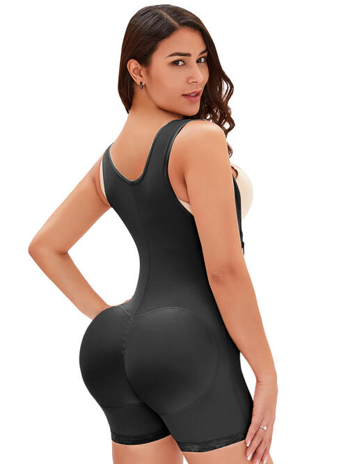 Full Size Side Zip Up Wide Strap Shapewear - Supernovarieties Boutique