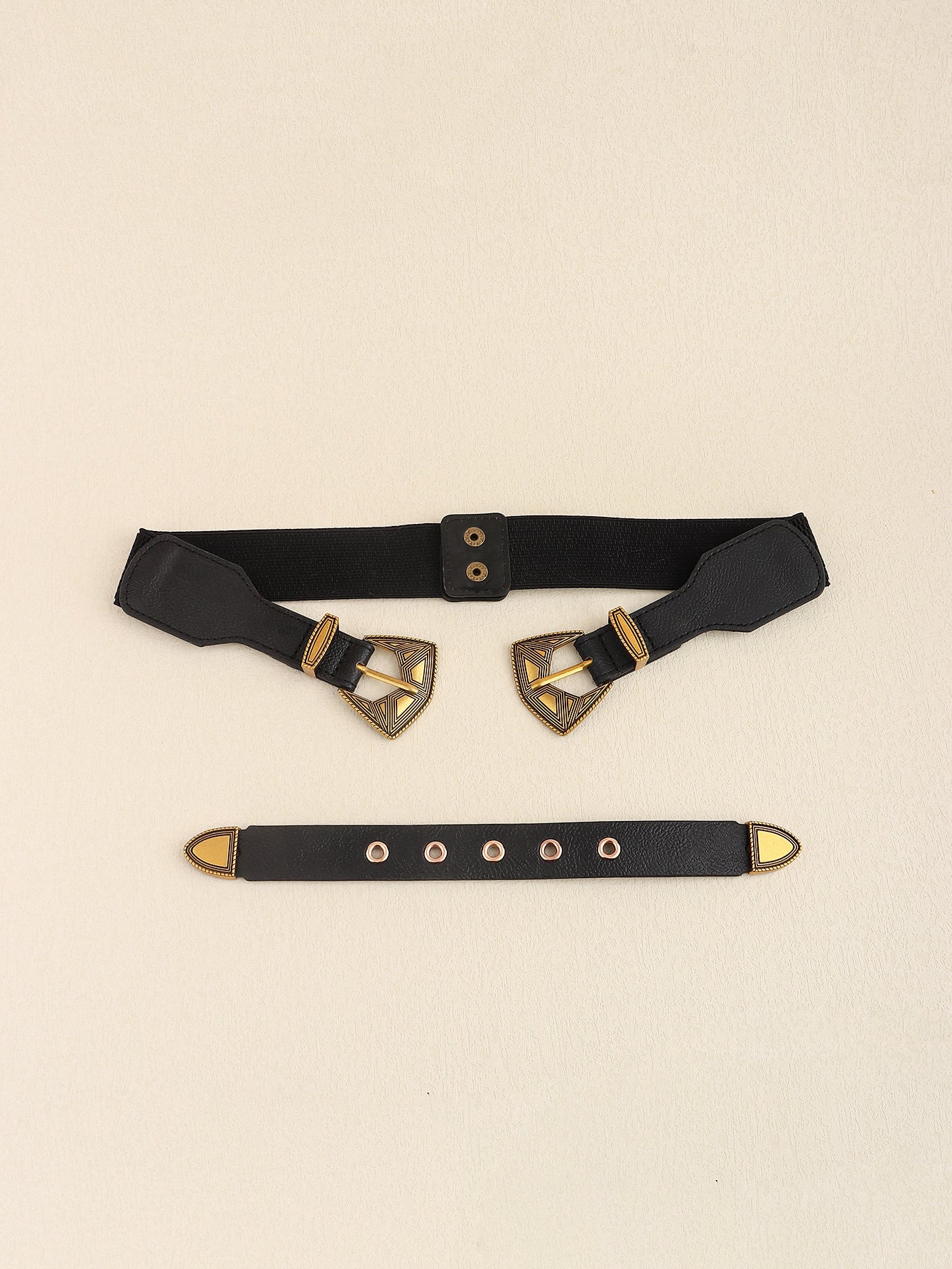 Double Buckle PU Leather Belt - Supernovarieties Boutique