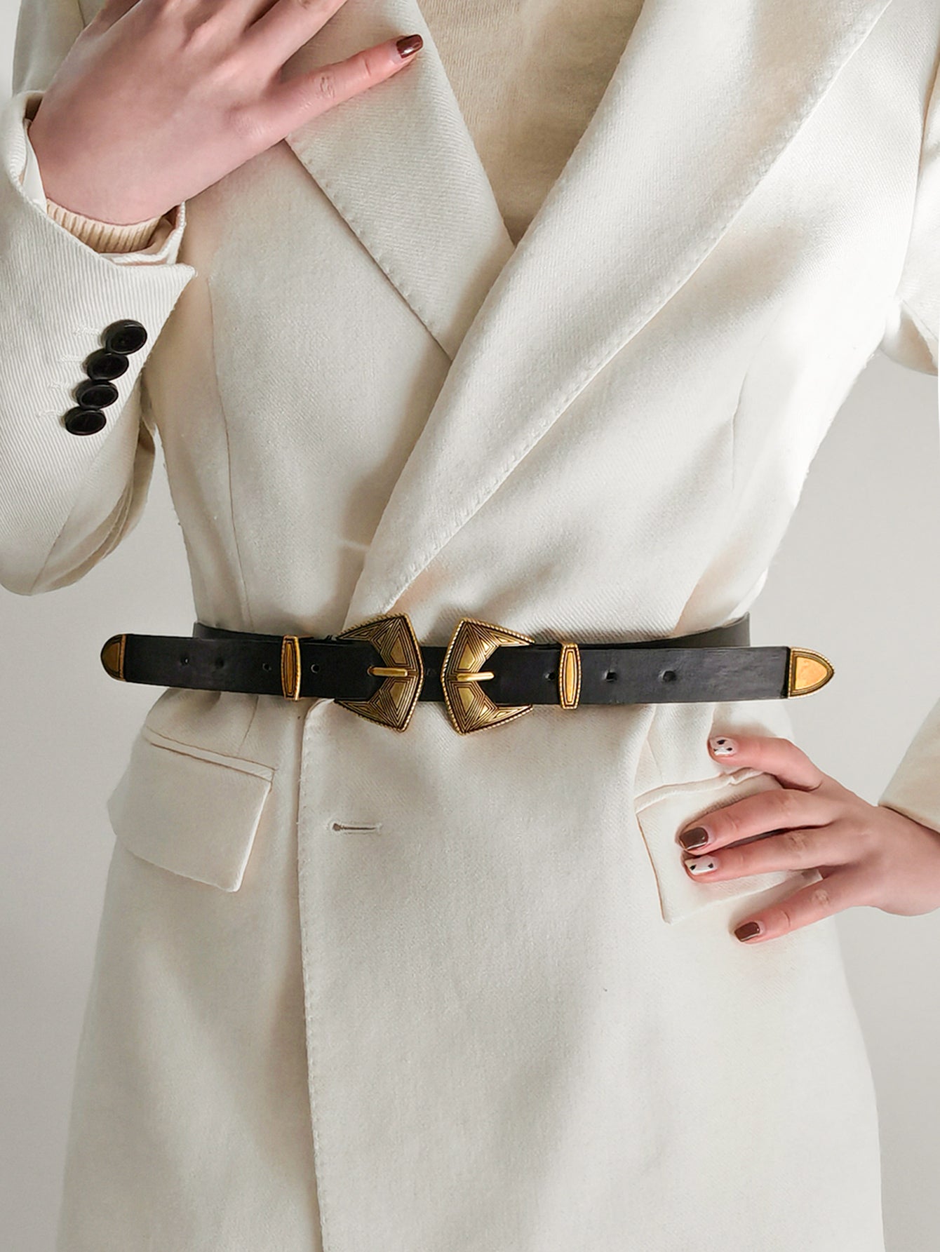 Double Buckle PU Leather Belt - Supernovarieties Boutique