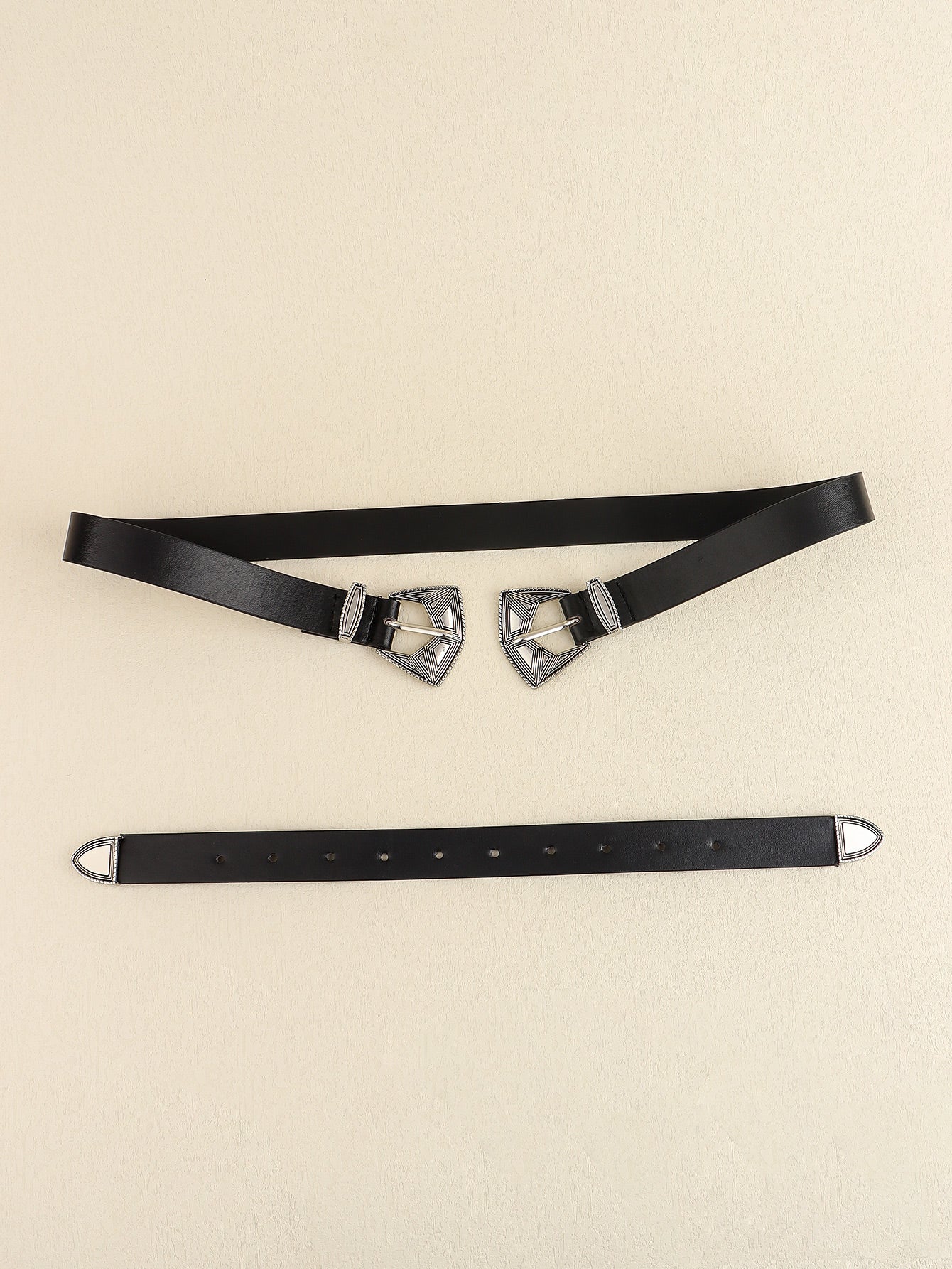 Double Buckle PU Leather Belt - Supernovarieties Boutique