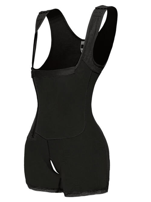 Full Size Side Zip Up Wide Strap Shapewear - Supernovarieties Boutique