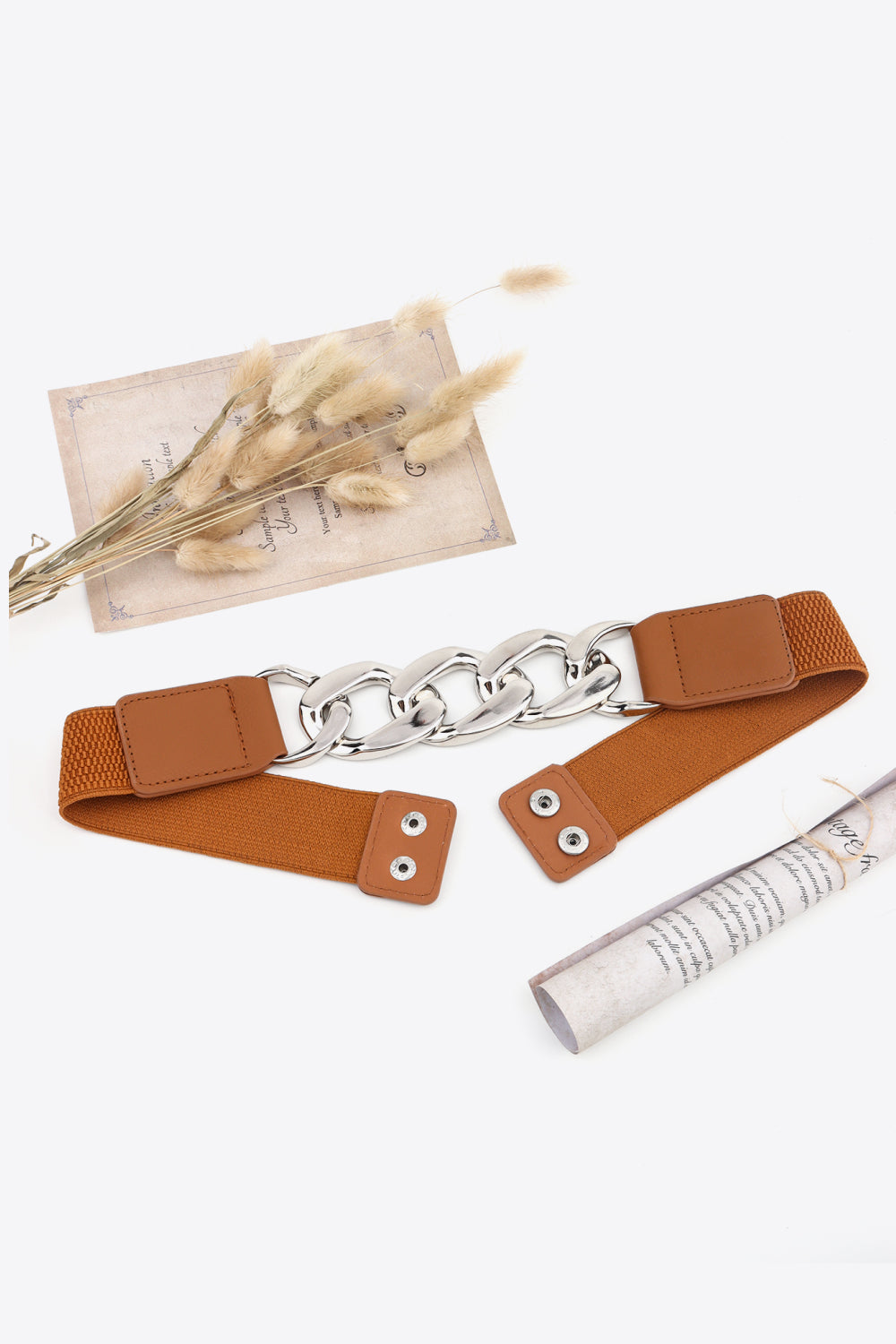 Chain Detail Elastic Belt - Supernovarieties Boutique