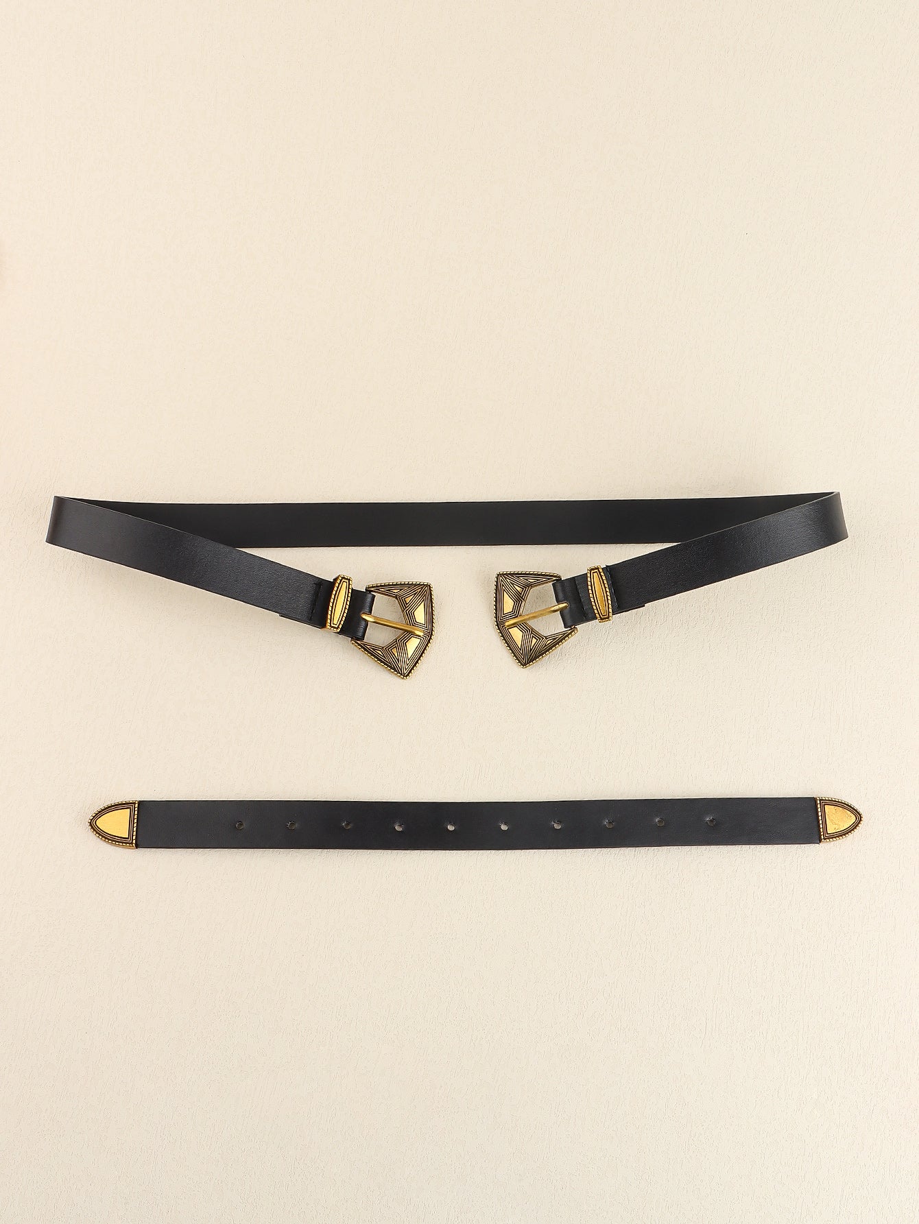 Double Buckle PU Leather Belt - Supernovarieties Boutique