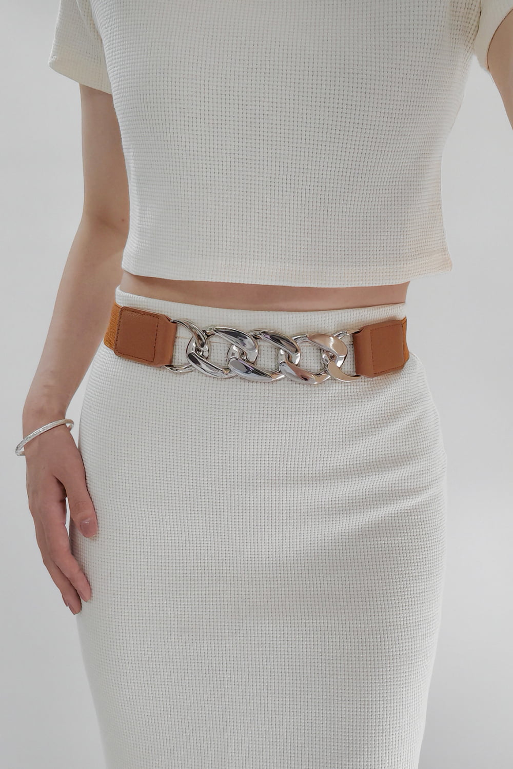 Chain Detail Elastic Belt - Supernovarieties Boutique