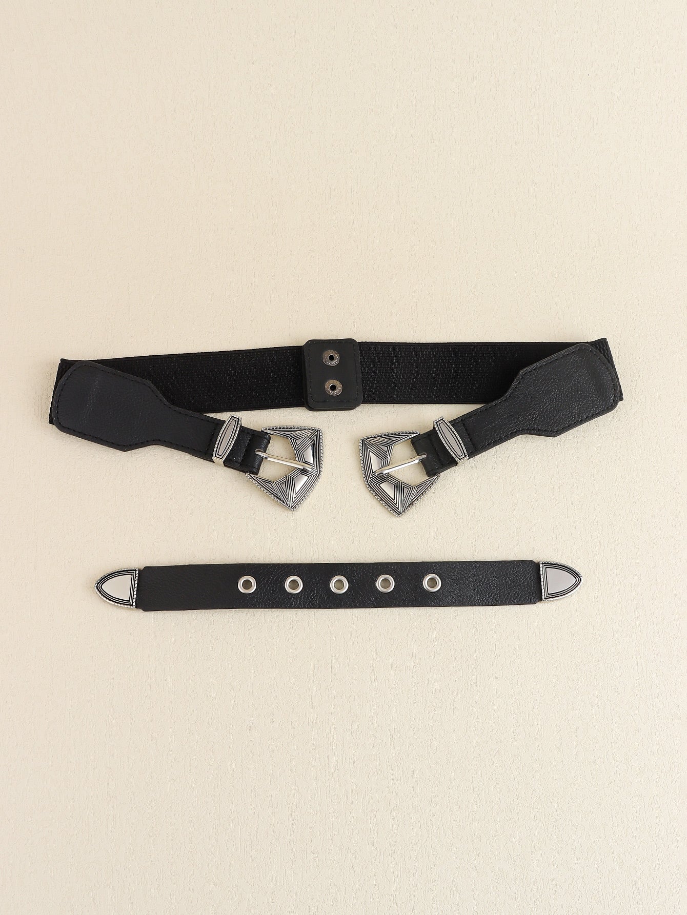 Double Buckle PU Leather Belt - Supernovarieties Boutique