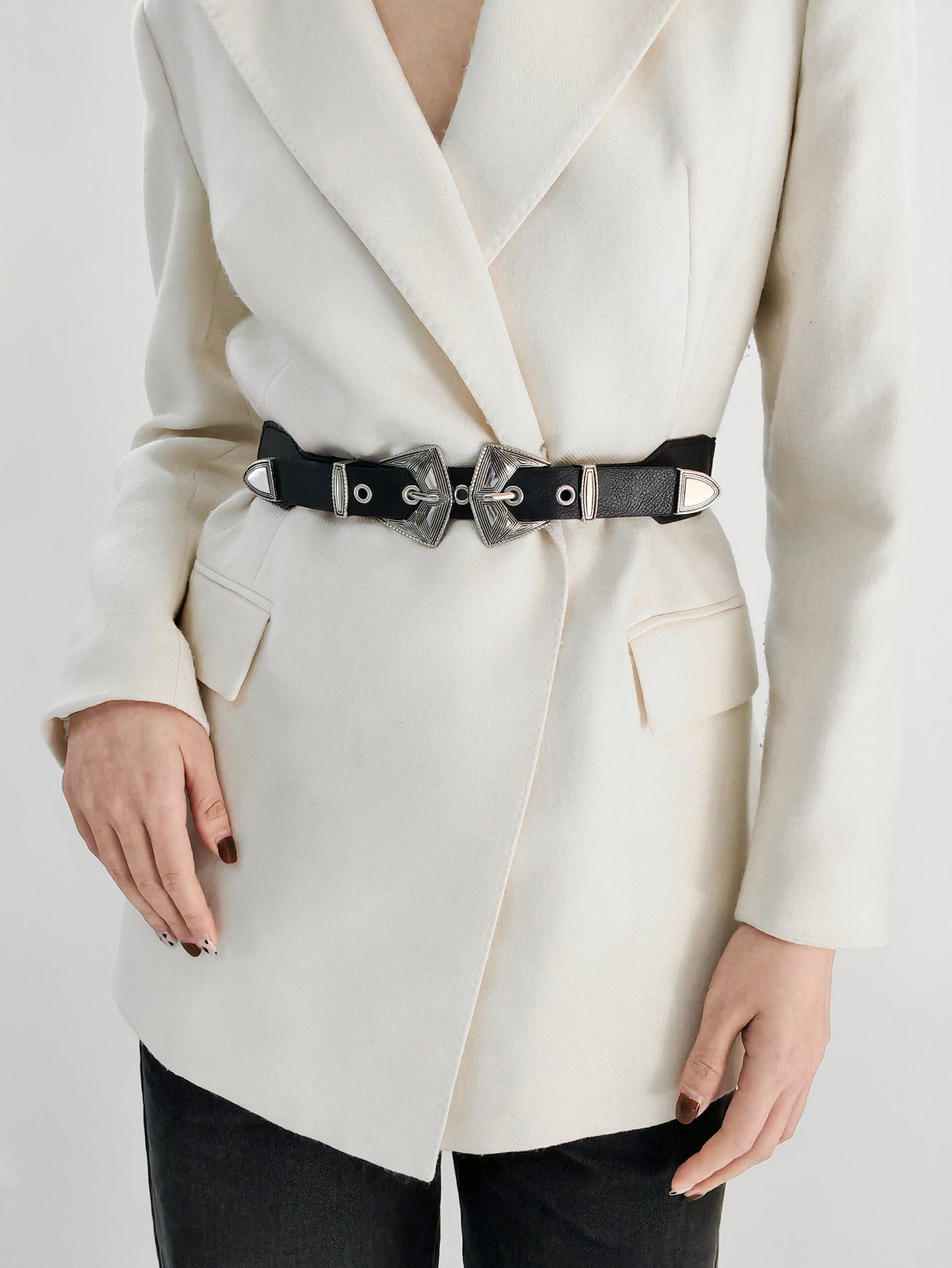 Double Buckle PU Leather Belt - Supernovarieties Boutique