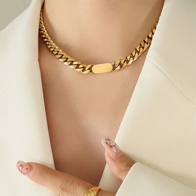 18K Gold-Plated Chain Necklace - Supernovarieties Boutique