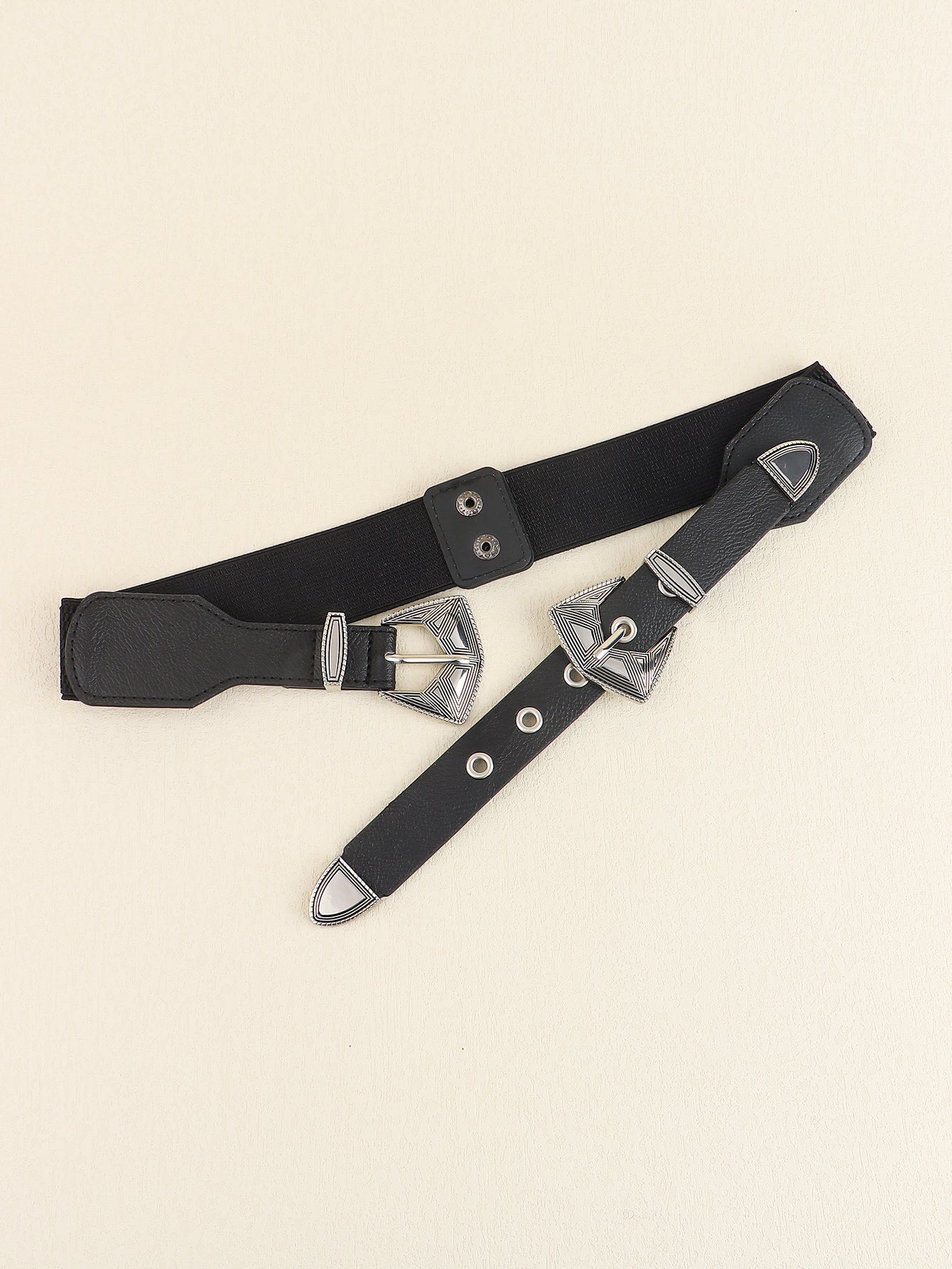 Double Buckle PU Leather Belt - Supernovarieties Boutique