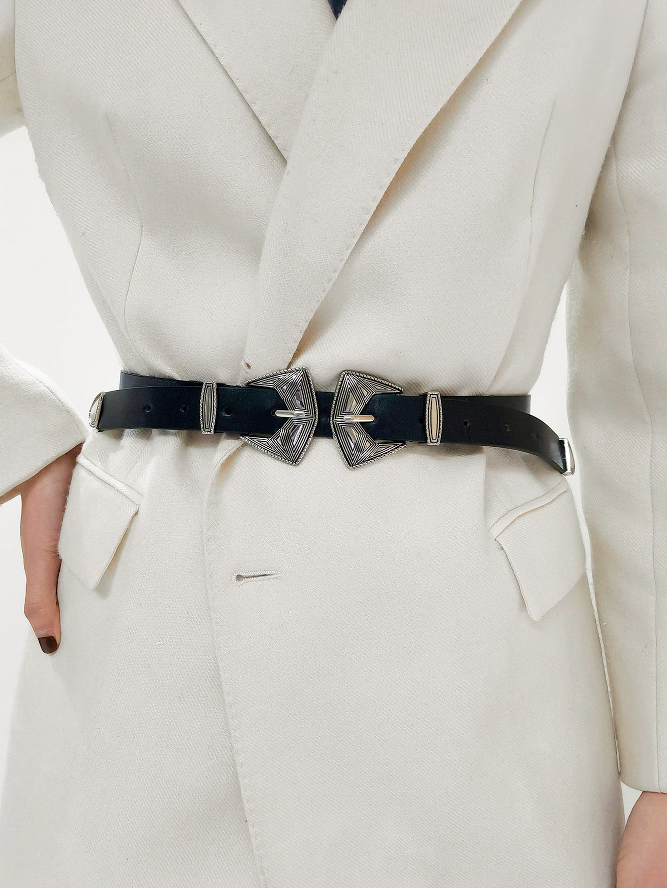 Double Buckle PU Leather Belt - Supernovarieties Boutique