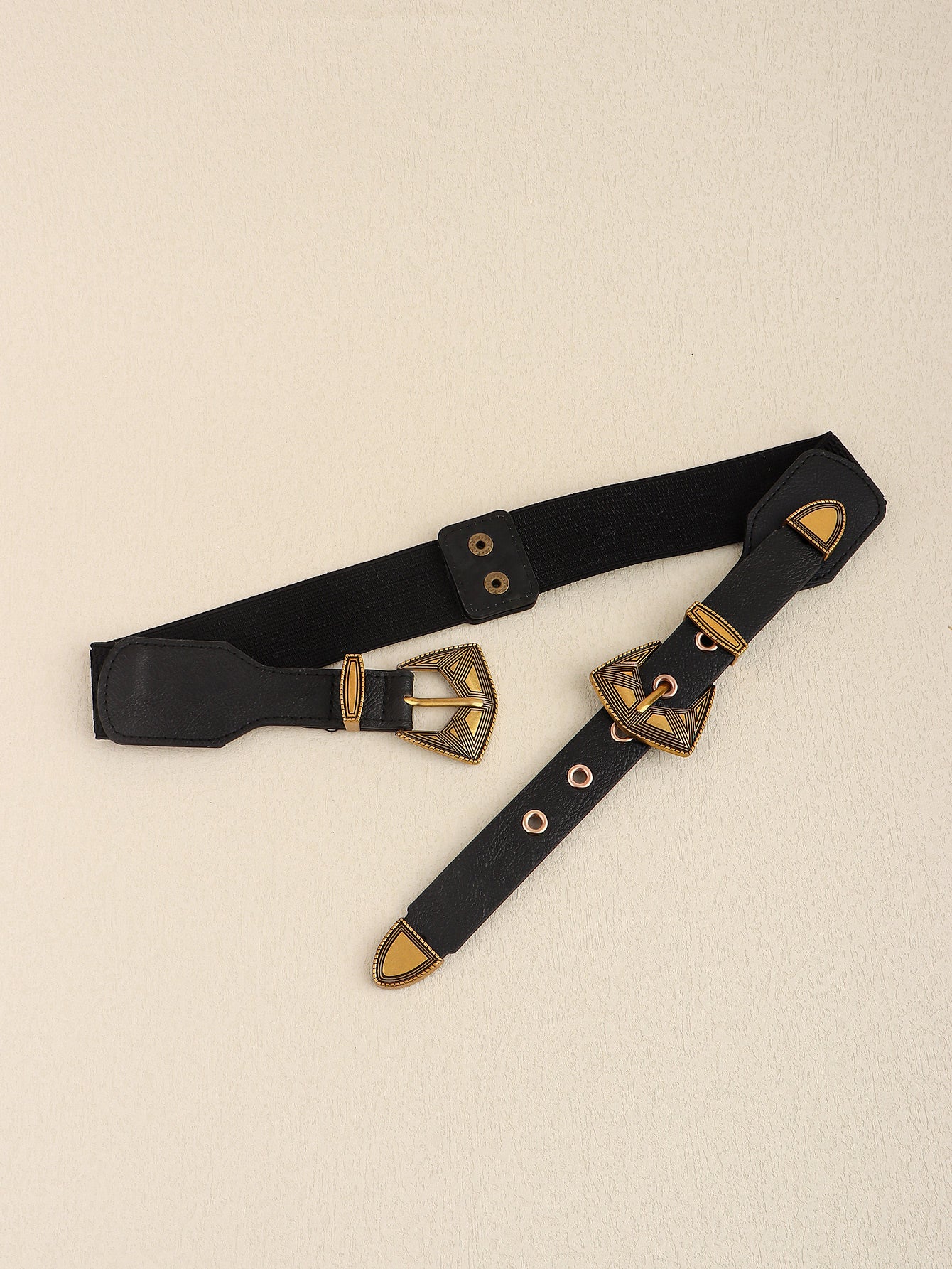 Double Buckle PU Leather Belt - Supernovarieties Boutique
